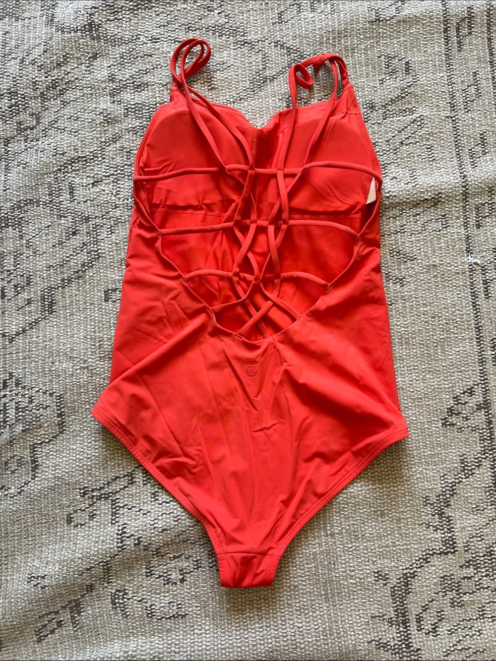 lululemon athletica Red Strappy One-Piece Swimsuit
